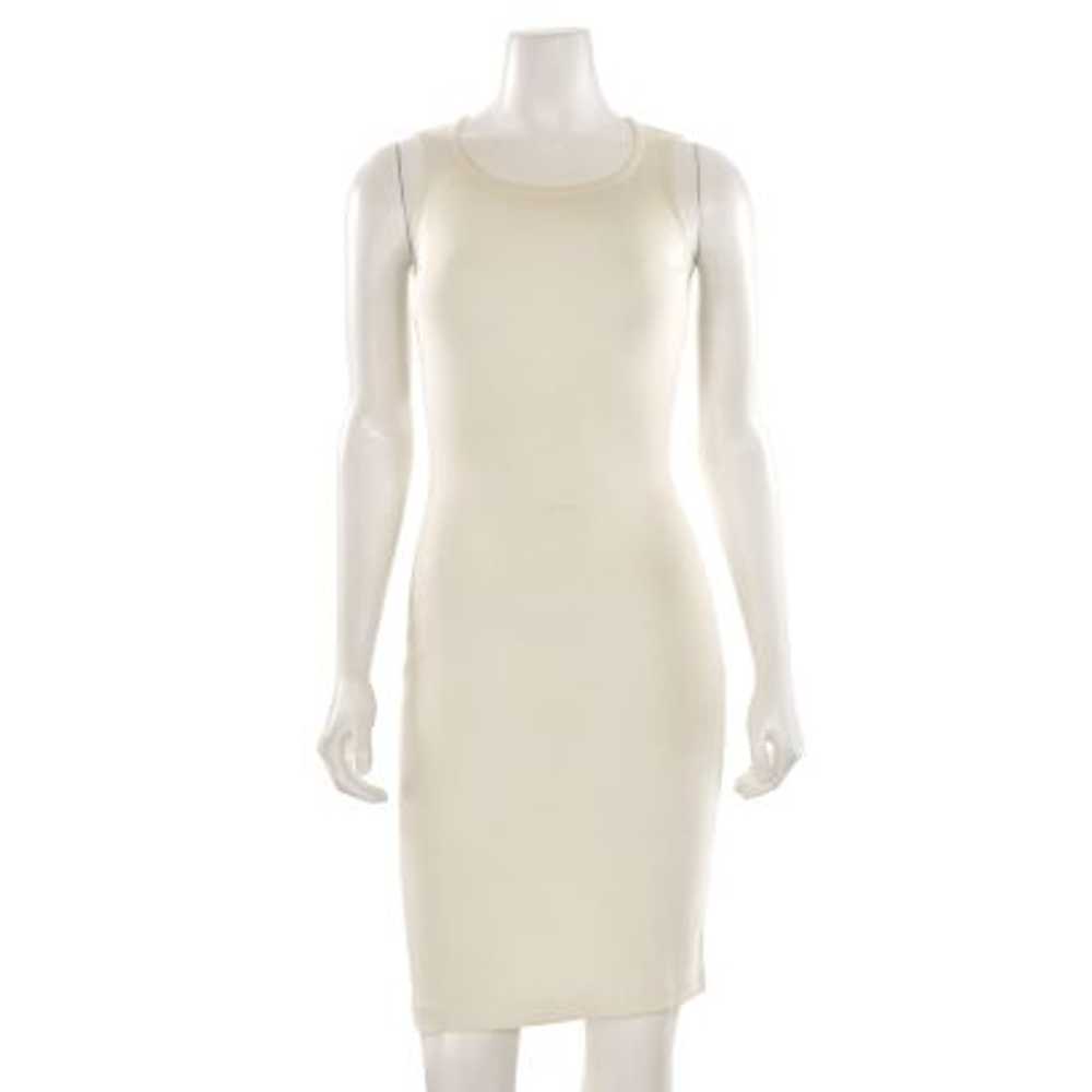 St. John Scoop Neck Sleeveless Sheath Dress in Br… - image 1