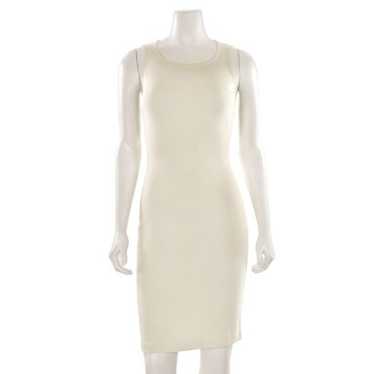 St. John Scoop Neck Sleeveless Sheath Dress in Br… - image 1