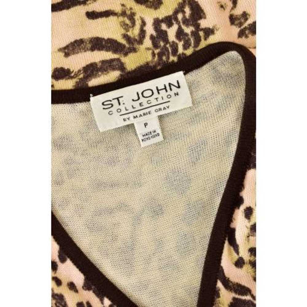 St. John Collection Surplice Style Leopard Print … - image 4
