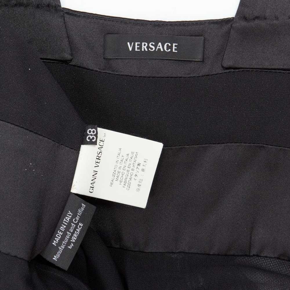 Versace rare VERSACE 2008 black sequins bead embe… - image 9