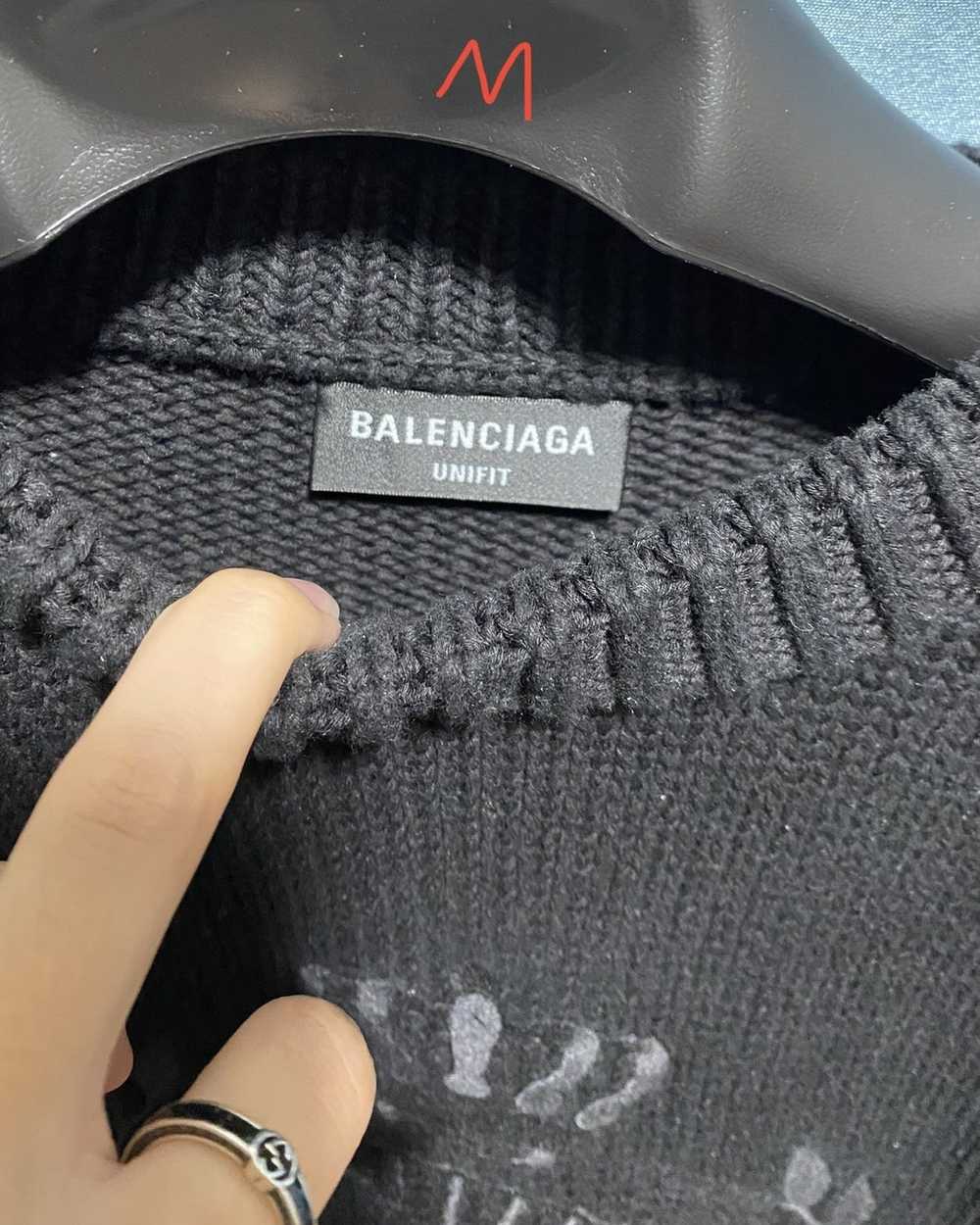 Balenciaga Balenciaga bb logo oversized black swe… - image 3