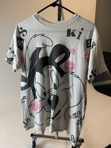 Streetwear × Vintage 1992 Pepe Le Pew Kiss Shirt