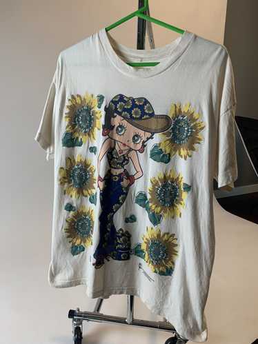 Streetwear × Vintage Betty boop 1995 sunflower shi