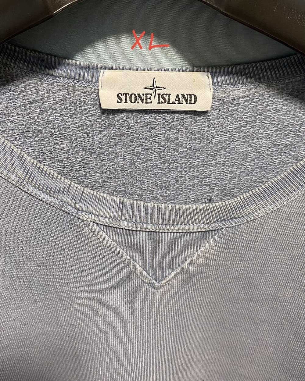 Stone Island Stone Island logo patch blue sweatsh… - image 3