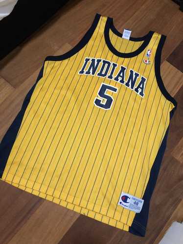 Champion Indiana Pacers Jalen Rose Pinstripe Cham… - image 1