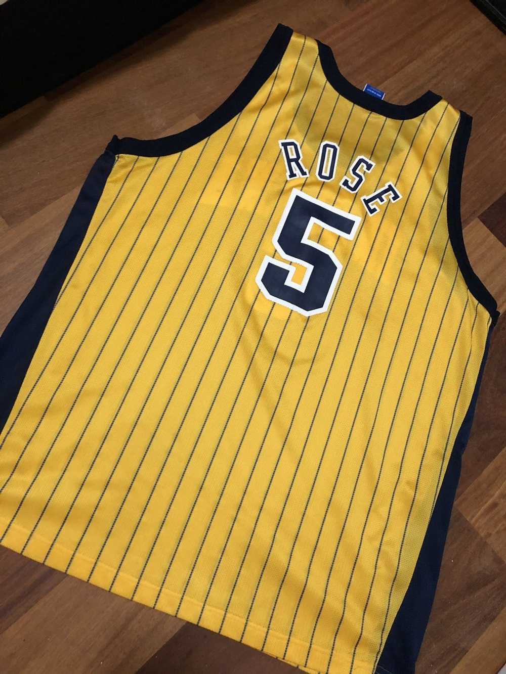 Champion Indiana Pacers Jalen Rose Pinstripe Cham… - image 2