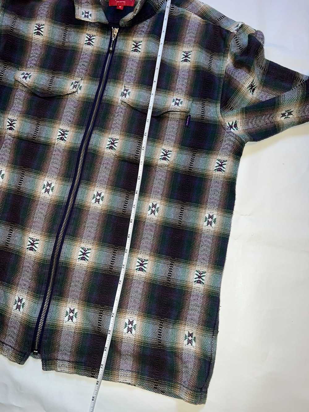 Supreme Supreme Plaid Flannel Zip Up Shirt - image 4