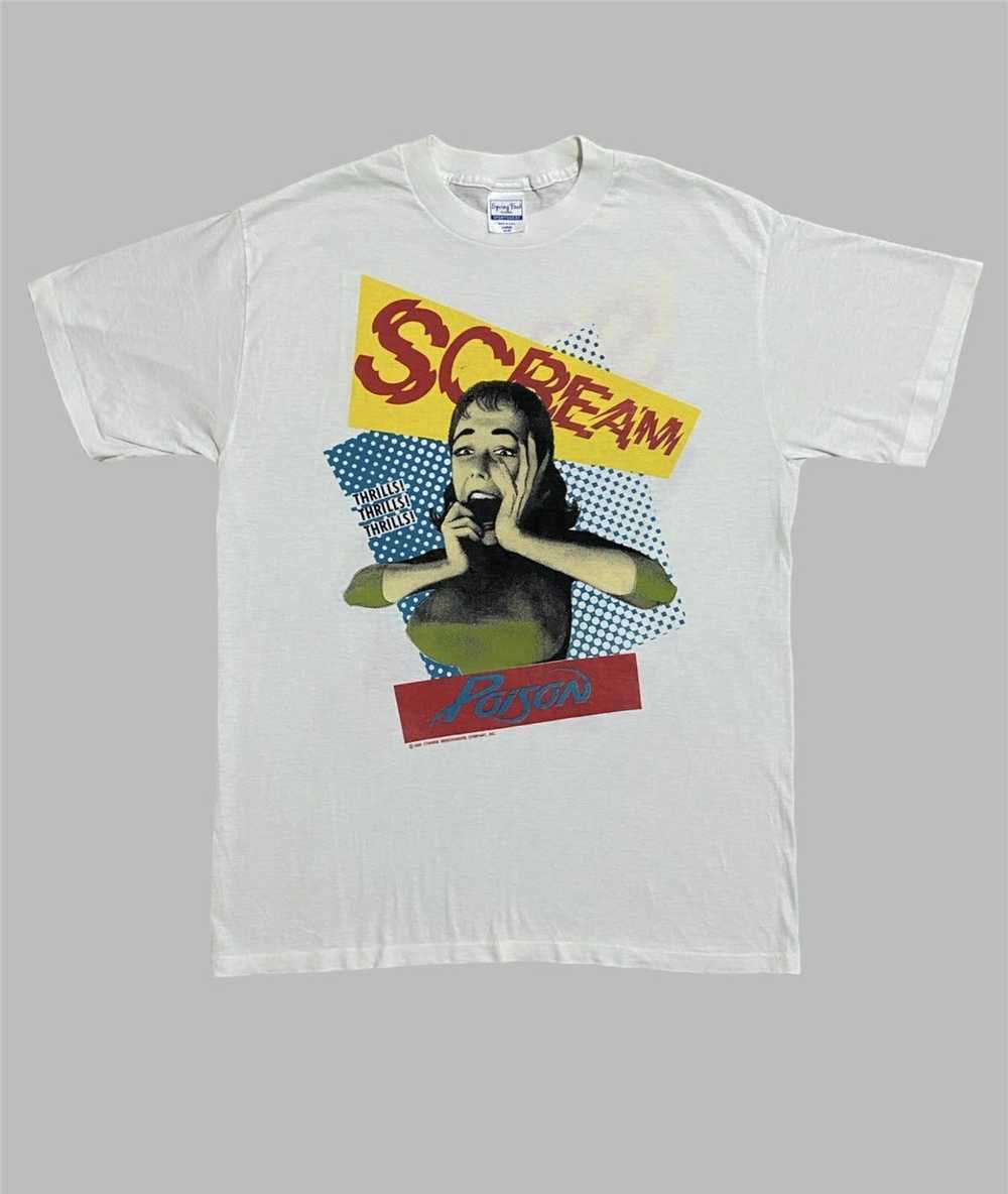 Band Tees × Made In Usa × Vintage Poison Scream t… - image 1