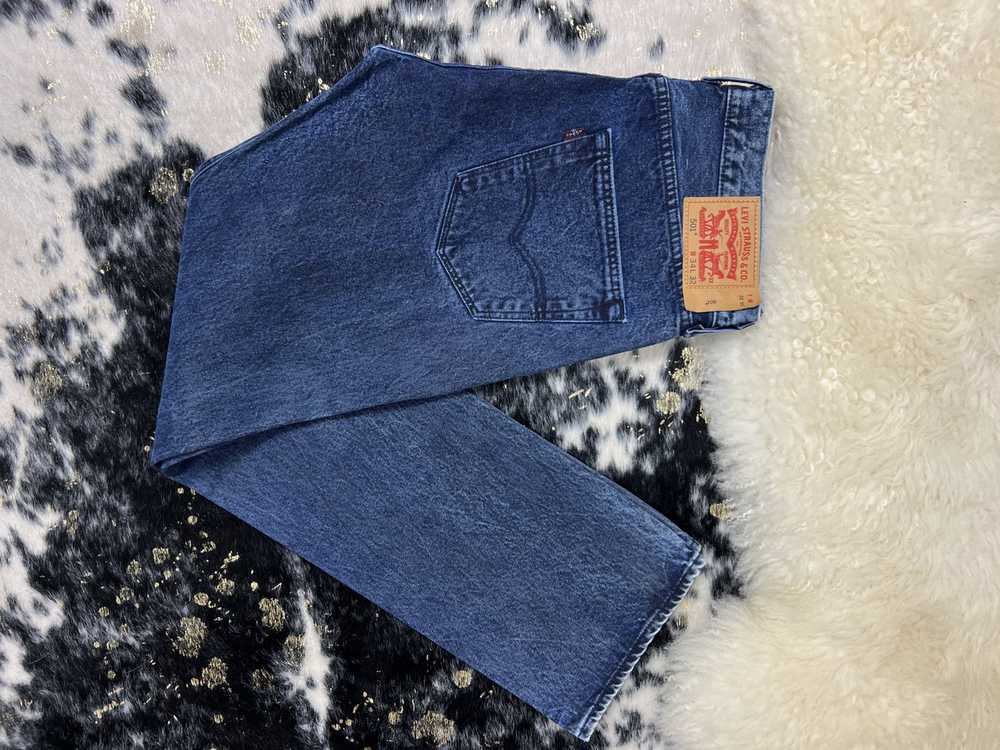 Levi's Levi's 501 Navy Dyed Washed Denim - image 3