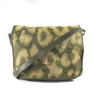 Vivienne Westwood Leopard Canvas Messenger Bag