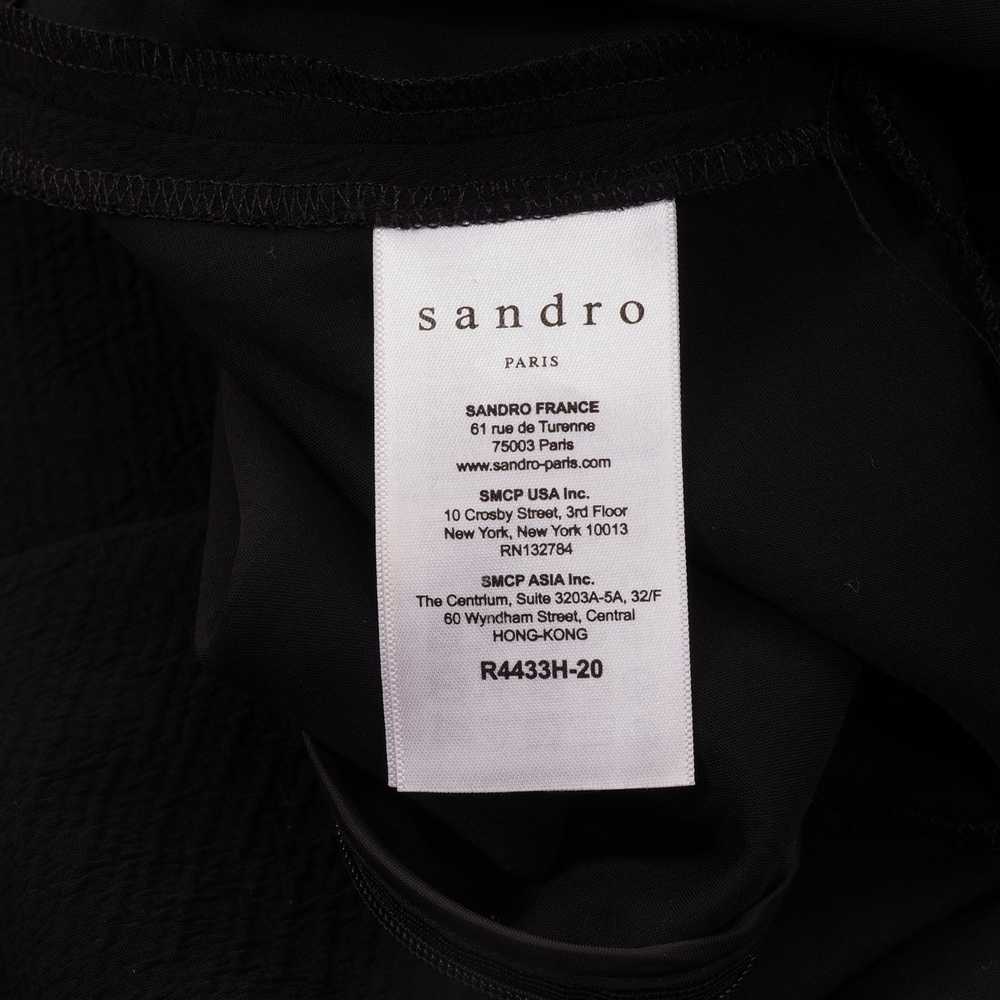 Sandro Sandro Paris Women's Black Pleated Sleevel… - image 4