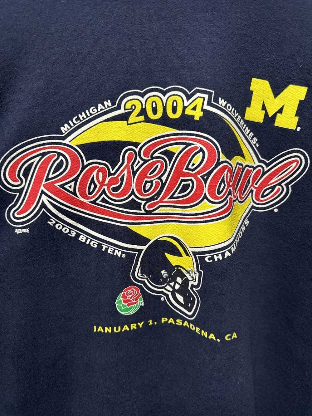 Jerzees Vintage 2004 RoseBowl Wolverines Crewneck - image 3