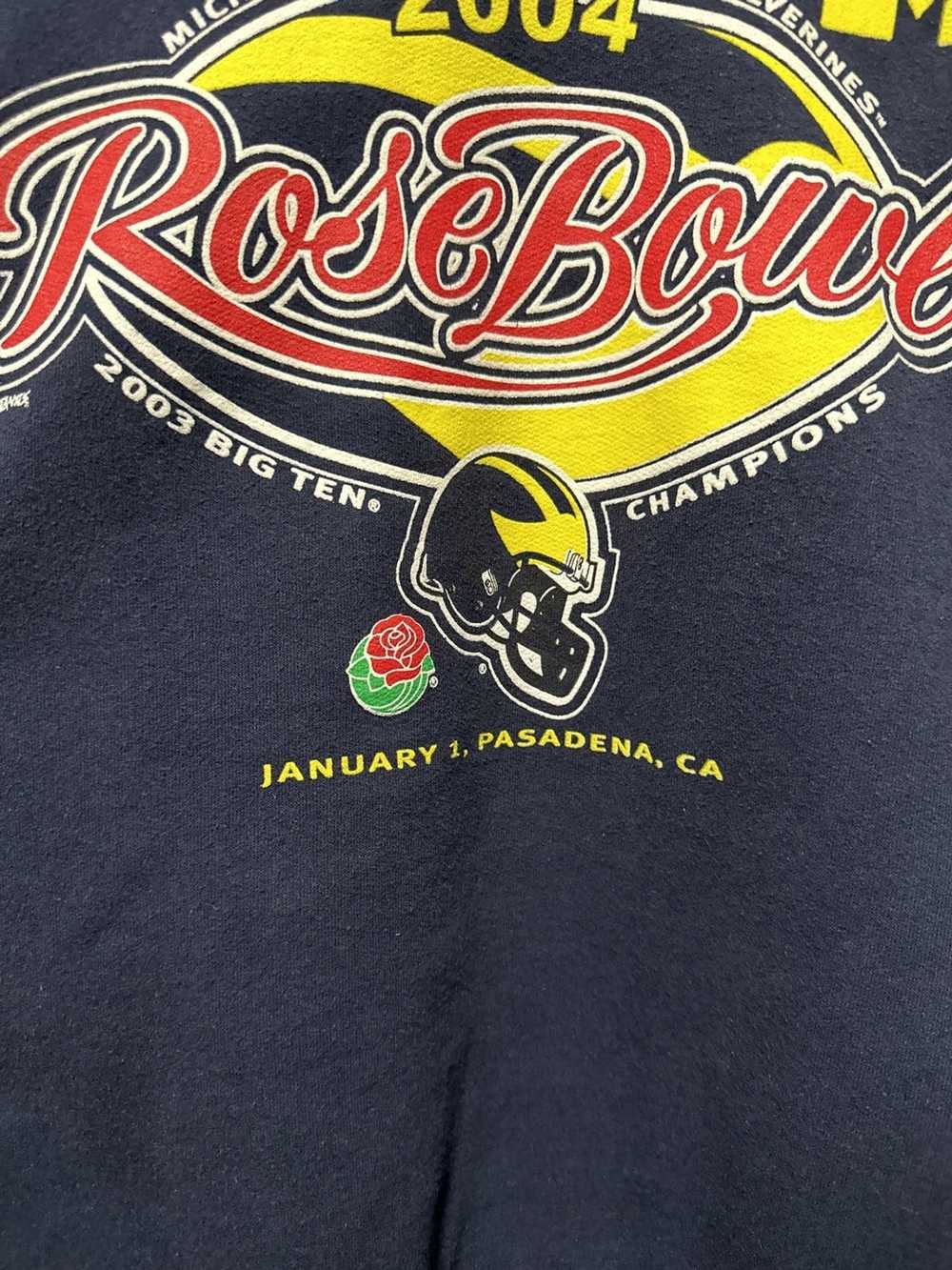 Jerzees Vintage 2004 RoseBowl Wolverines Crewneck - image 4