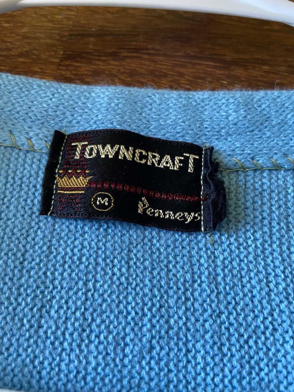 J.C. Penney × Towncraft Baby Blue 70s Cardigan Si… - image 3