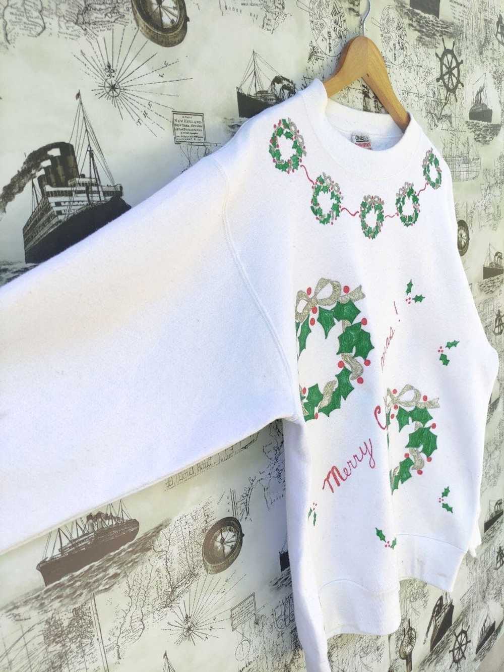 Art × Streetwear × Vintage Merry Christmas Sweats… - image 4