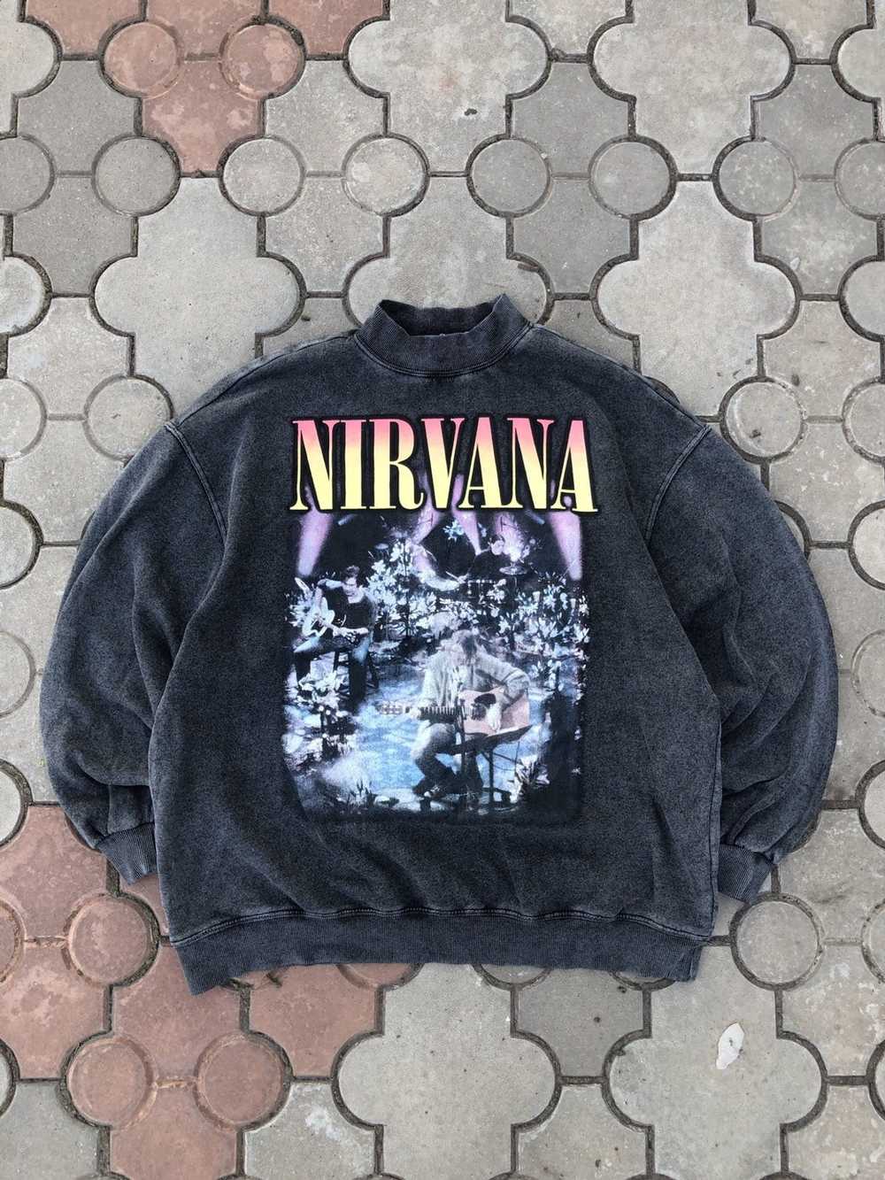 Band Tees × Nirvana × Rock Band Vintage Nirvana A… - image 1