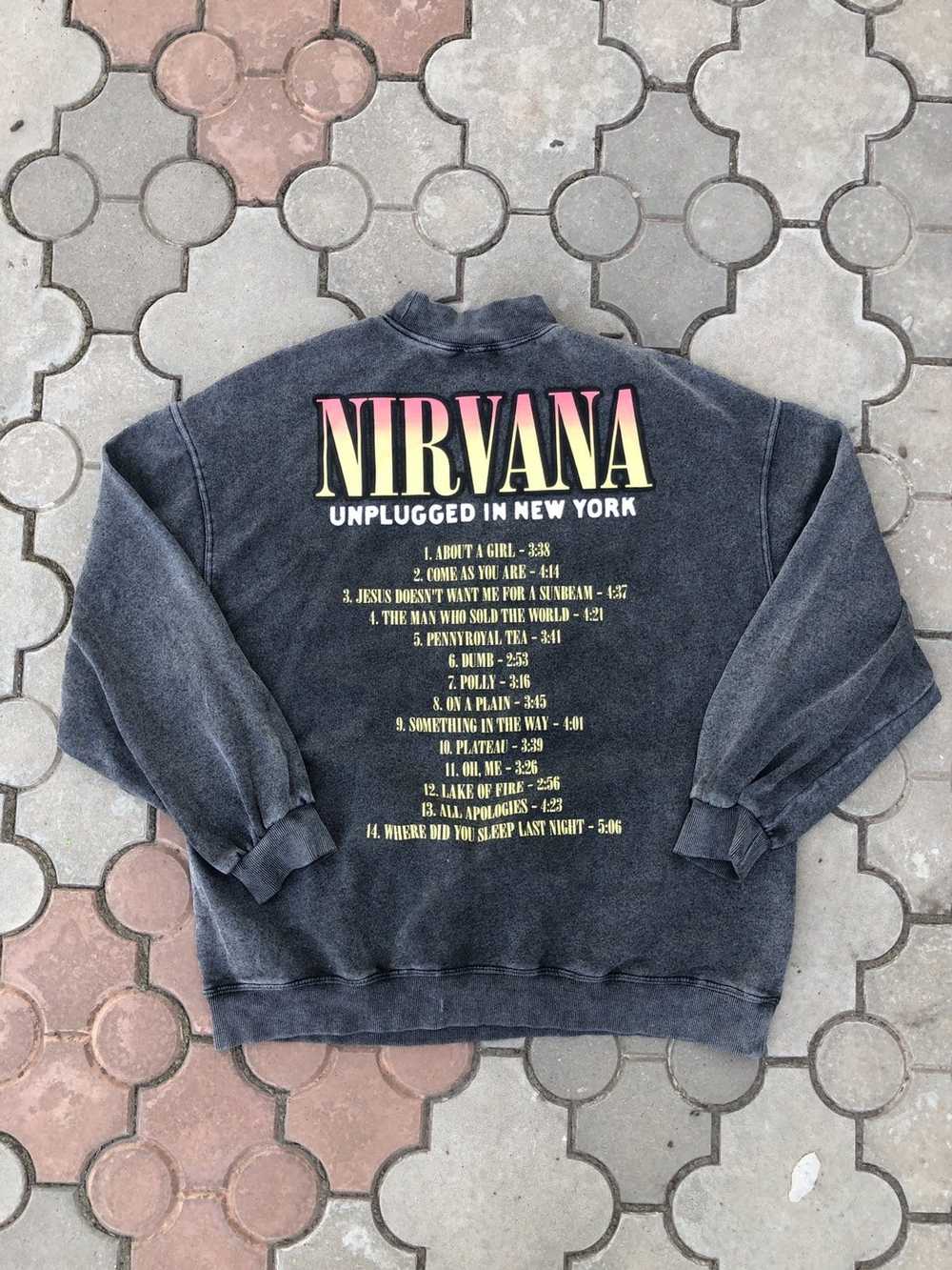Band Tees × Nirvana × Rock Band Vintage Nirvana A… - image 2