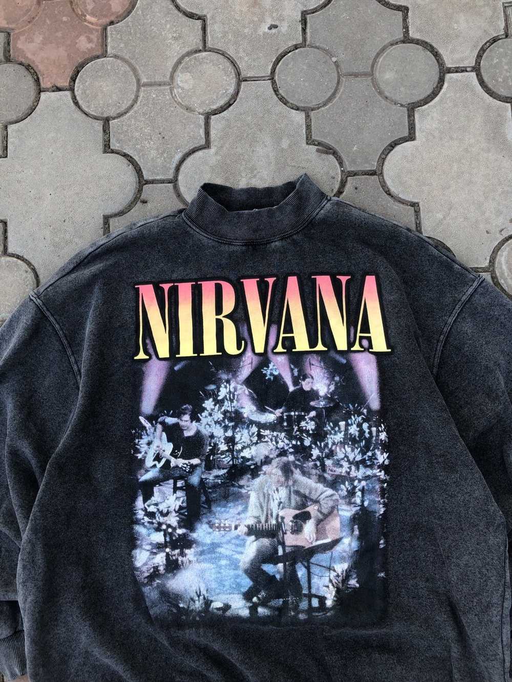 Band Tees × Nirvana × Rock Band Vintage Nirvana A… - image 3