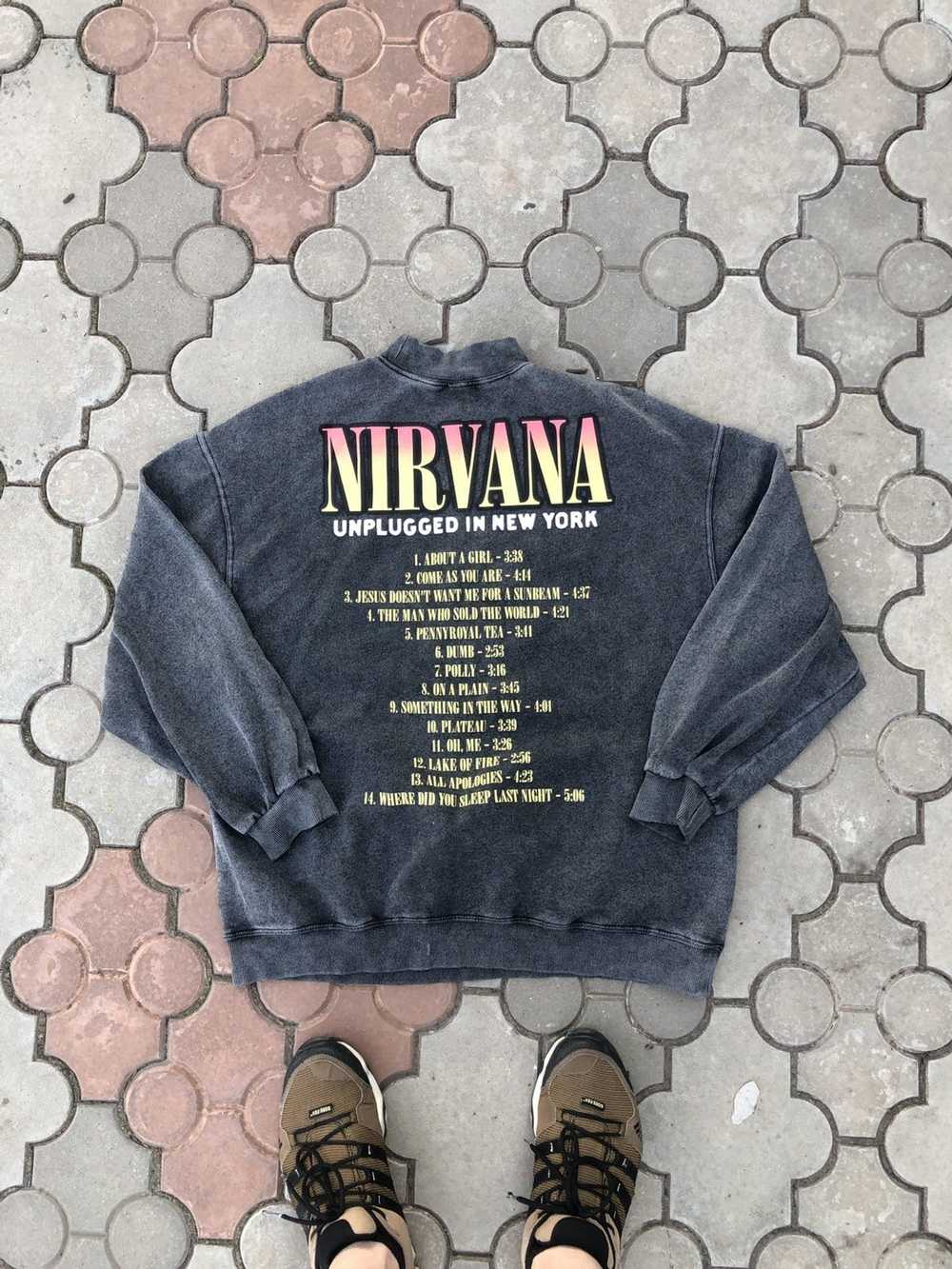 Band Tees × Nirvana × Rock Band Vintage Nirvana A… - image 5