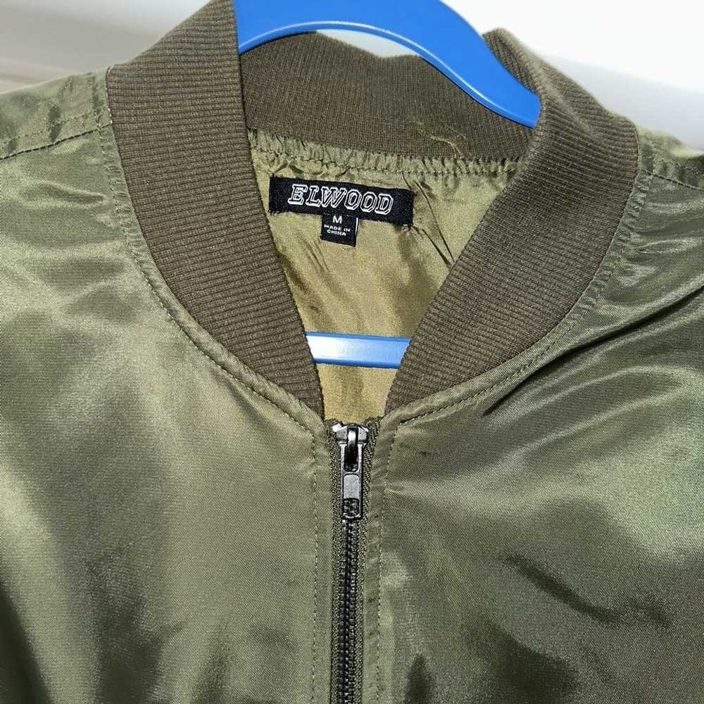 Elwood Elwood: Olive Green Bomber Jacket - image 3