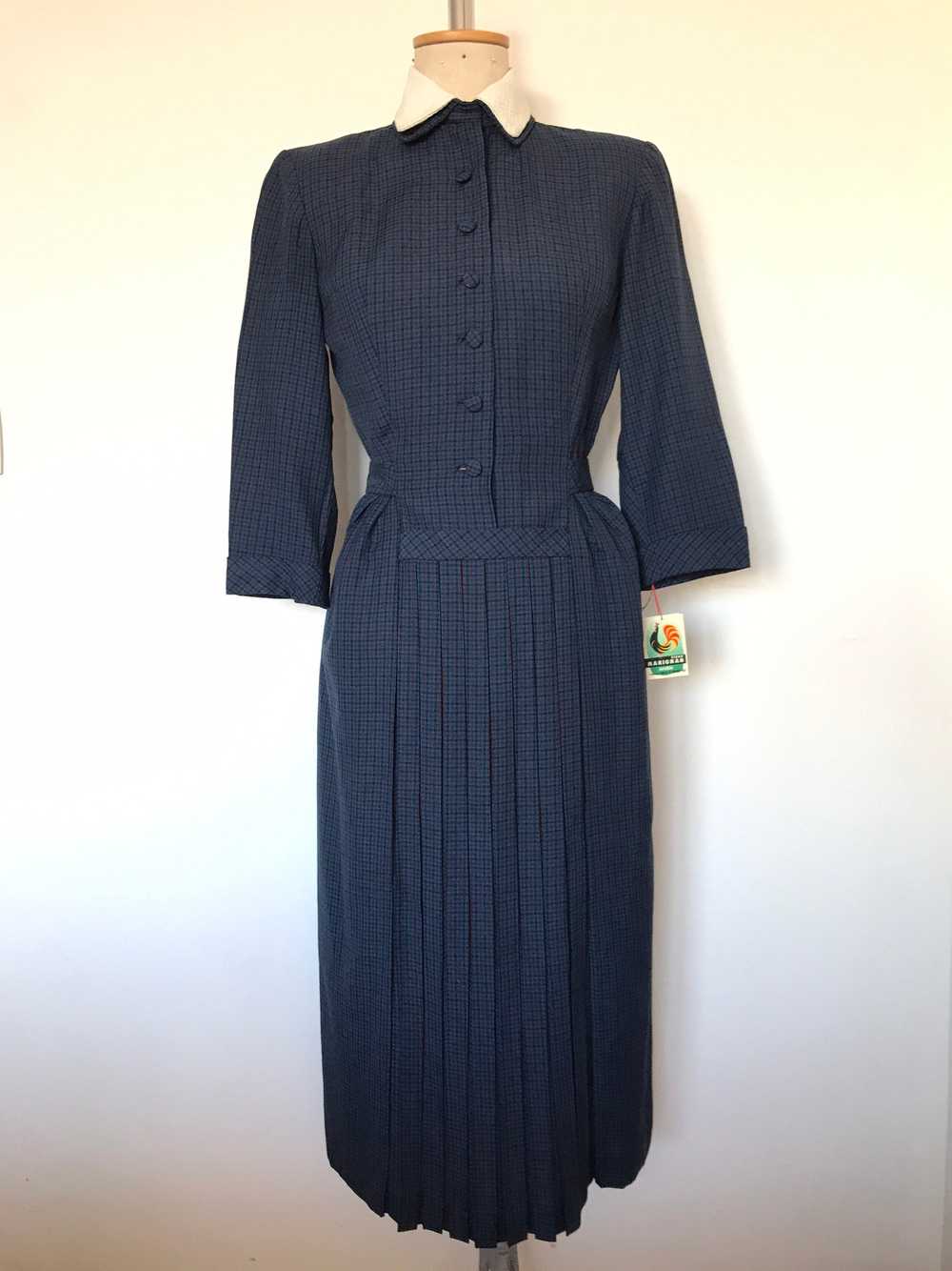 Vintage 1950s Dress / NWT / 1950s French Dress De… - image 3