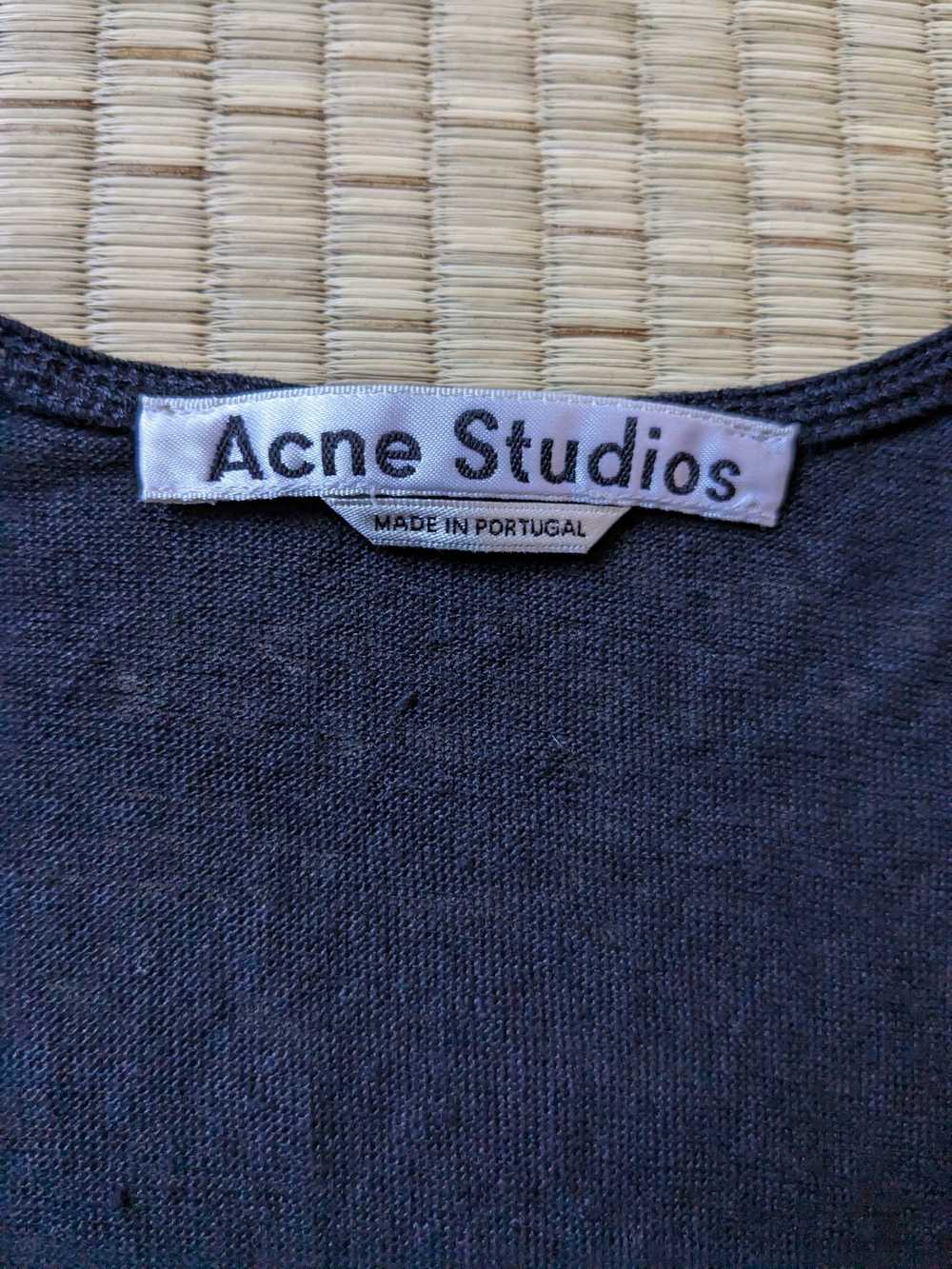 Acne Studios Acne Studios 100% Linen Tank Top Mad… - image 3