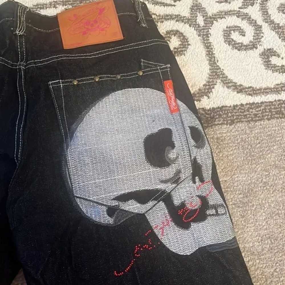 Ed Hardy Vintage ED hardy jeans size 36X32 - image 7