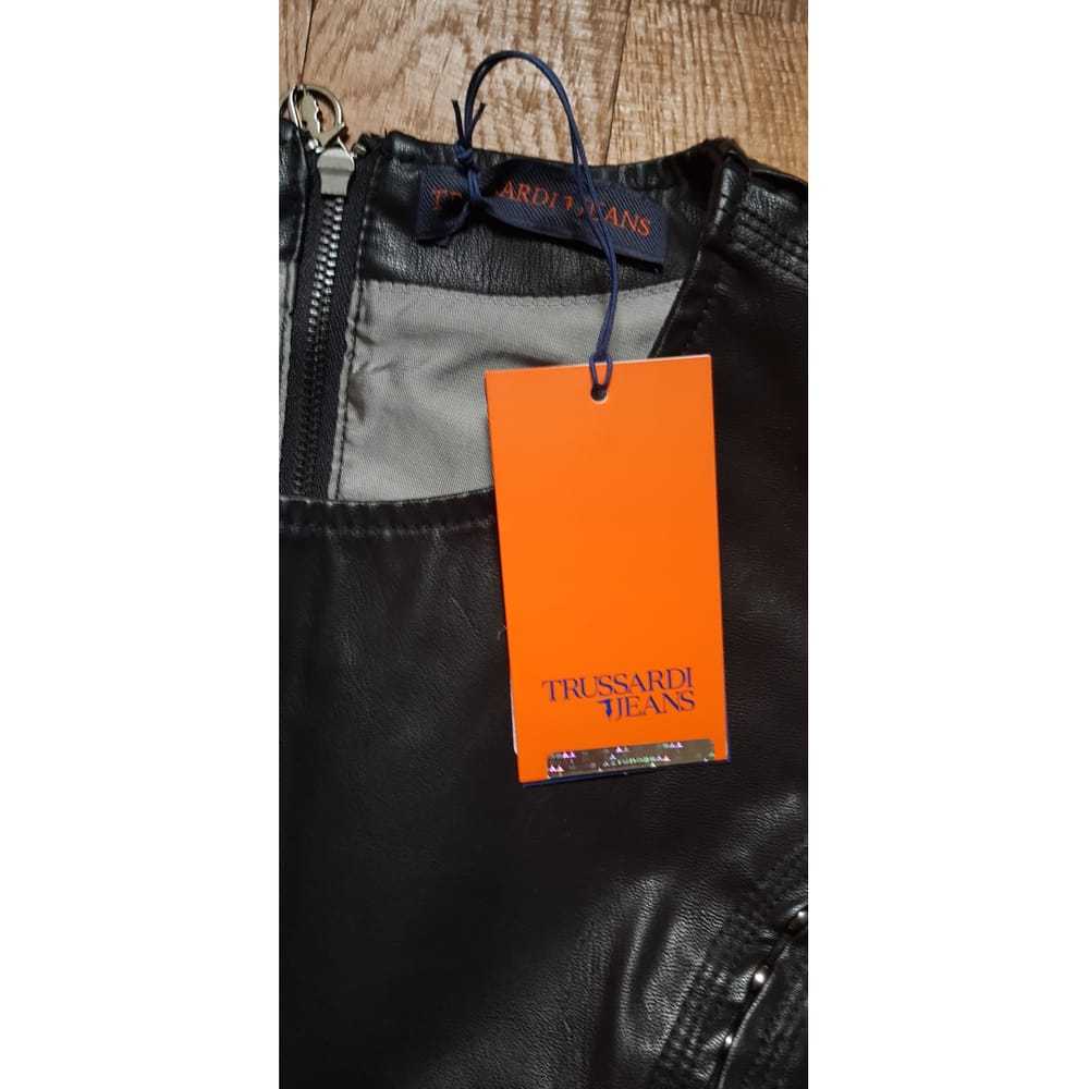 Trussardi Jeans Vegan leather mini dress - image 5