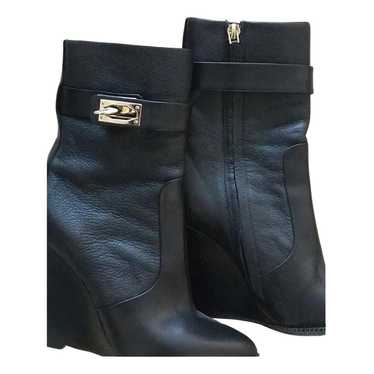 Givenchy Shark leather buckled boots
