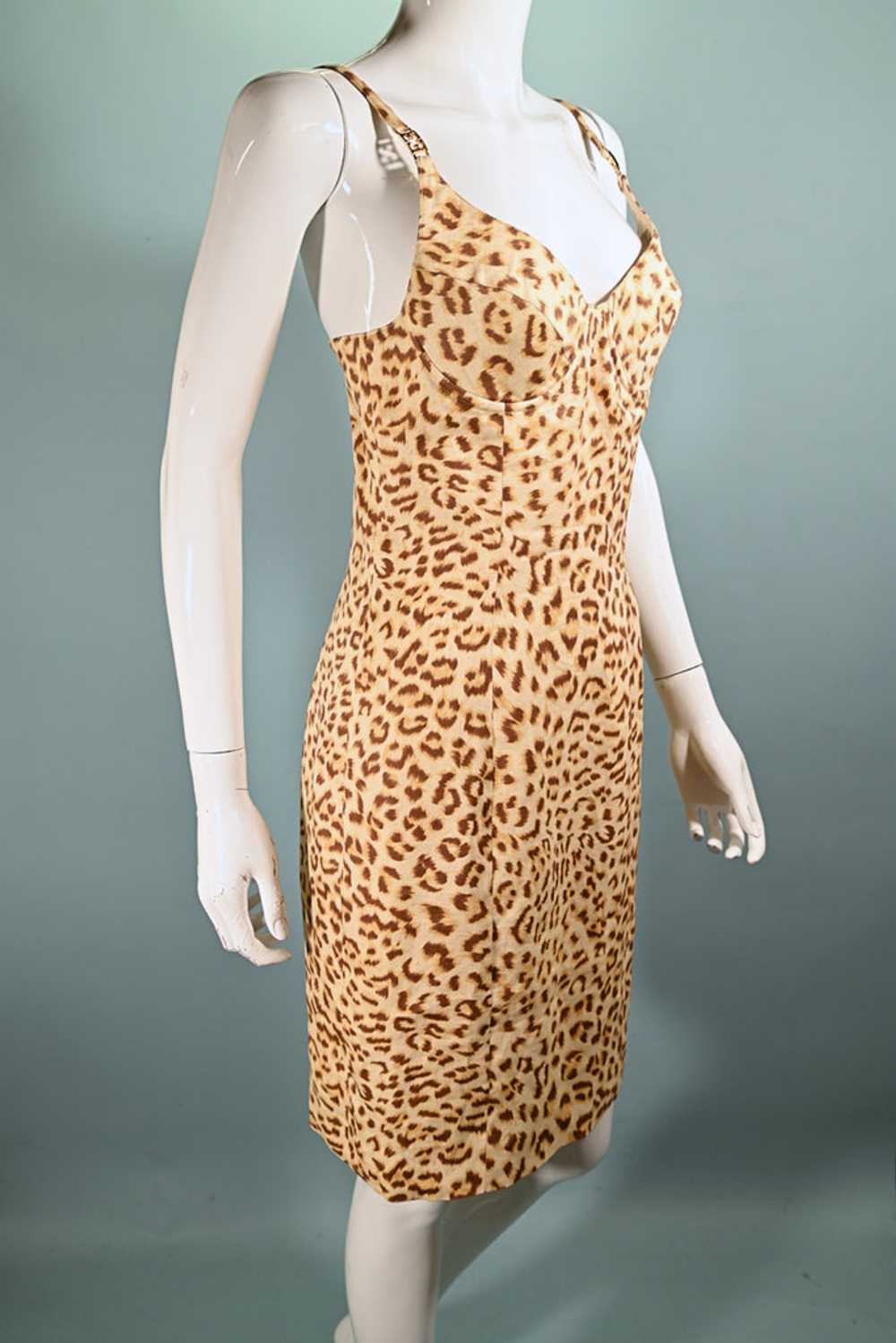 90s/Y2K Escada Margarita Ley Leopard Print Dress … - image 6