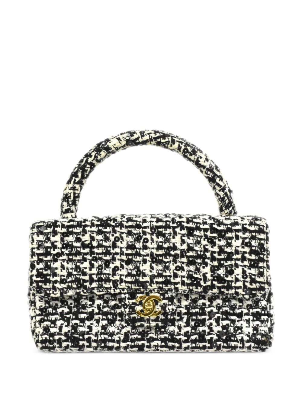 CHANEL Pre-Owned 1995 tweed Classic Flap handbag … - image 1