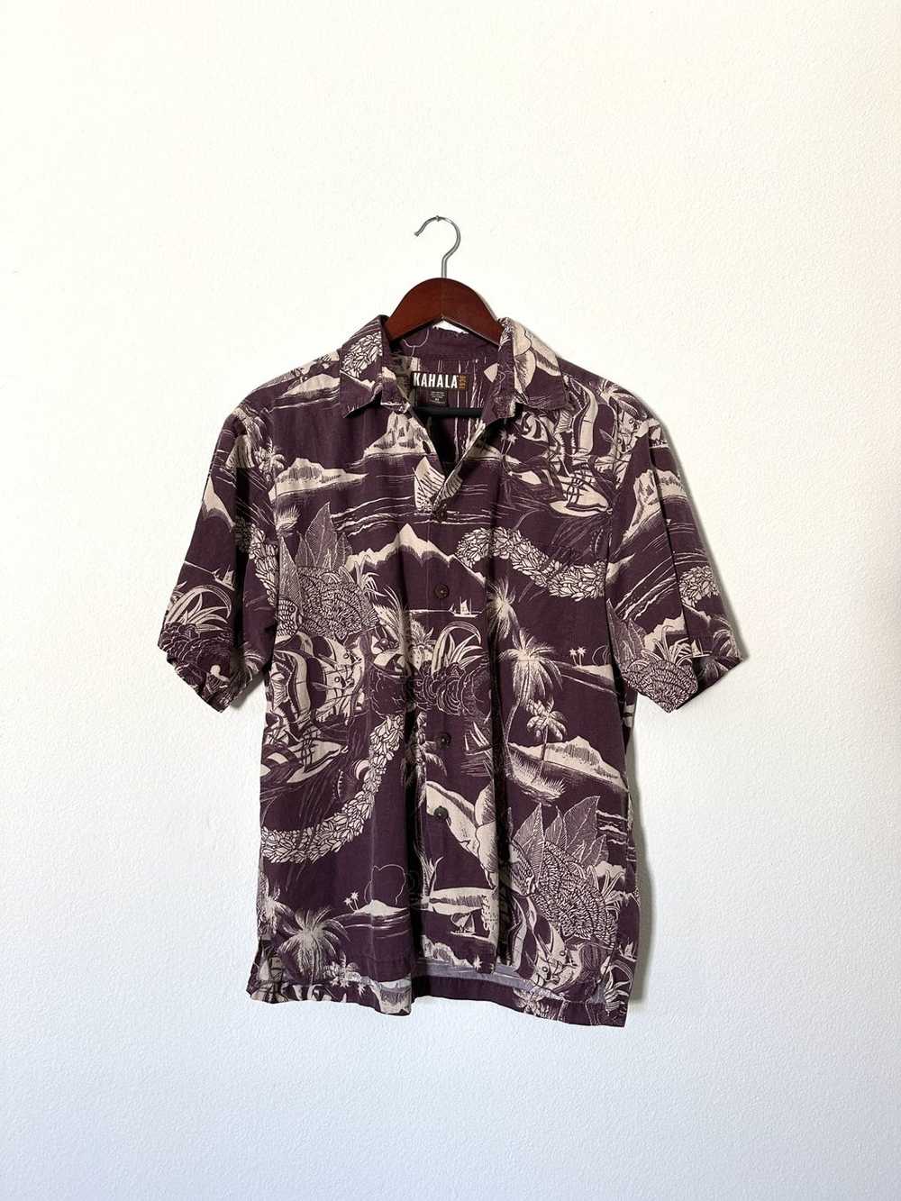 Hawaiian Shirt × Vintage Vintage Kahala linen Haw… - image 1
