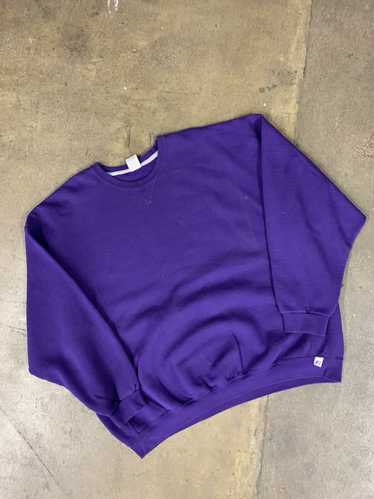Vintage Vintage Y2K Russell Athletic Blank Purple… - image 1