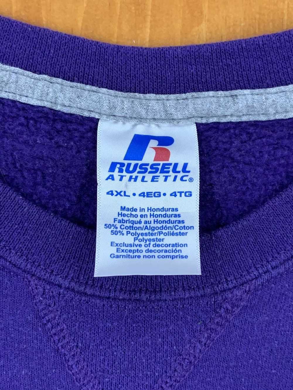 Vintage Vintage Y2K Russell Athletic Blank Purple… - image 2