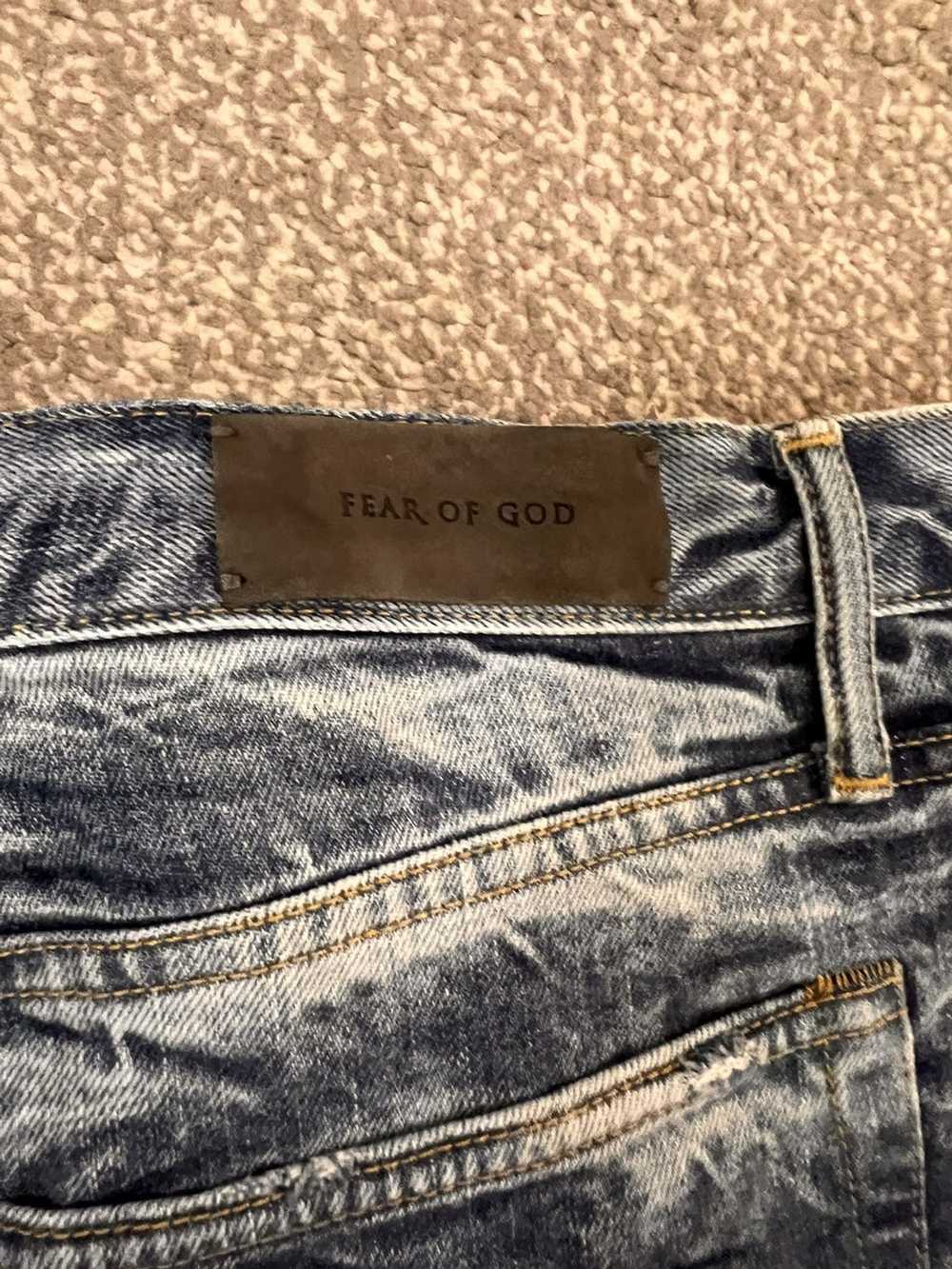 Fear of God Fear of God Holy blue water denim jea… - image 4