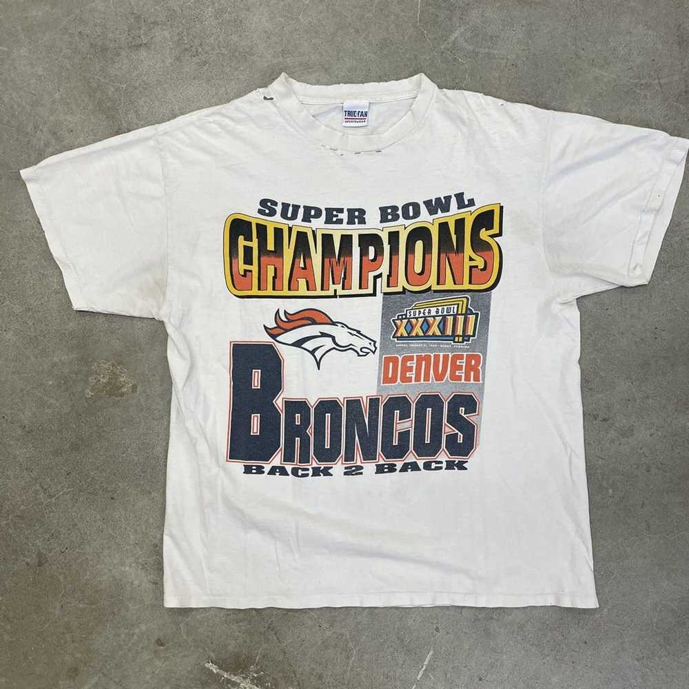 Streetwear × Vintage Denver Broncos vintage tee 1… - image 1