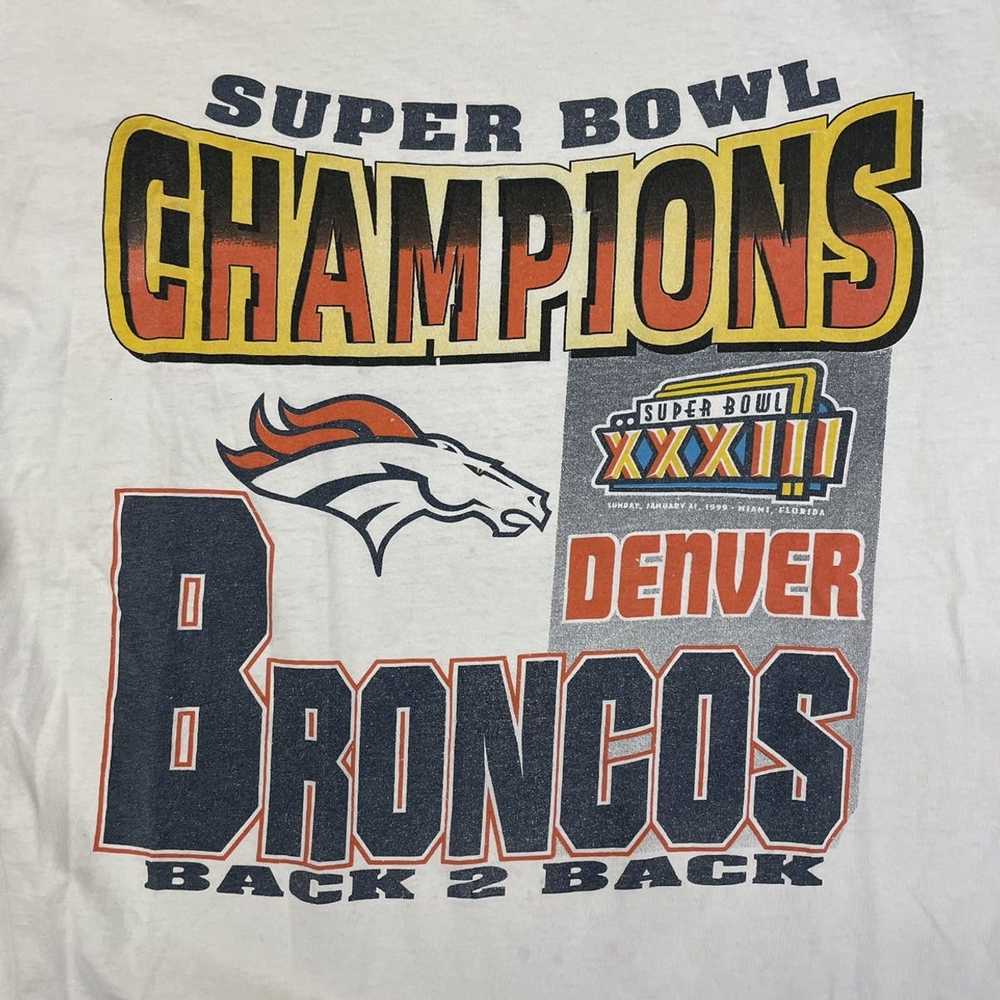 Streetwear × Vintage Denver Broncos vintage tee 1… - image 2