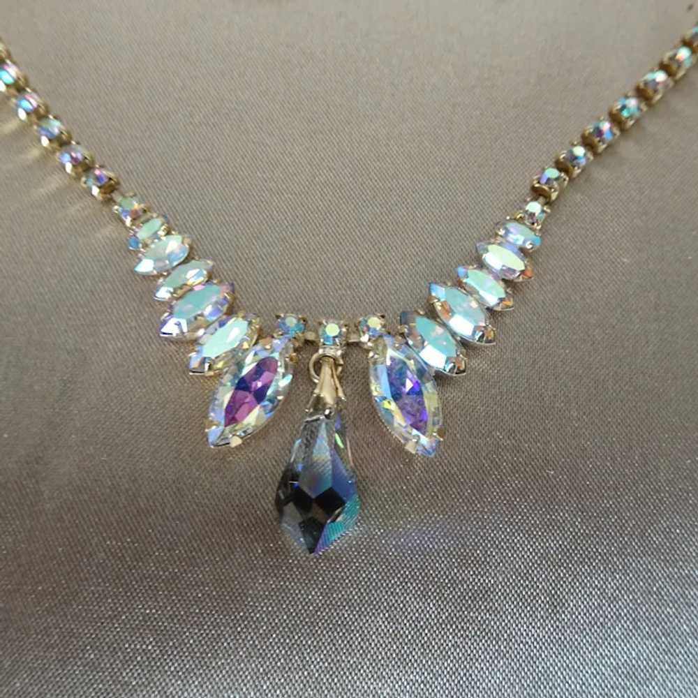 GLAMOROUS Rhinestone Glass Necklace,Swarovski Cry… - image 4