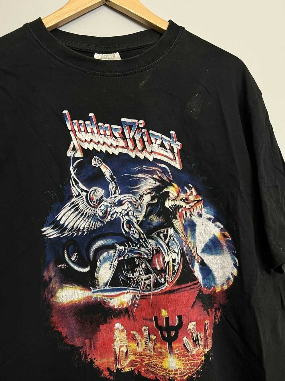 Band Tees × Vintage Vintage 90s Judas Priest Pain… - image 4