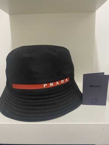 Prada Black Nylon Prada Bucket Hat