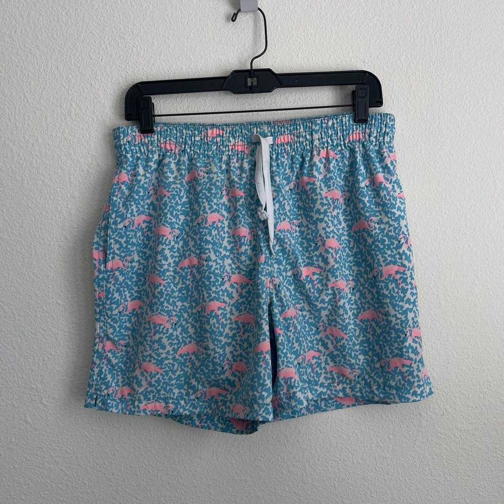 Chubbies Chubbies Flamingos Pattern Stretch Swim … - image 1