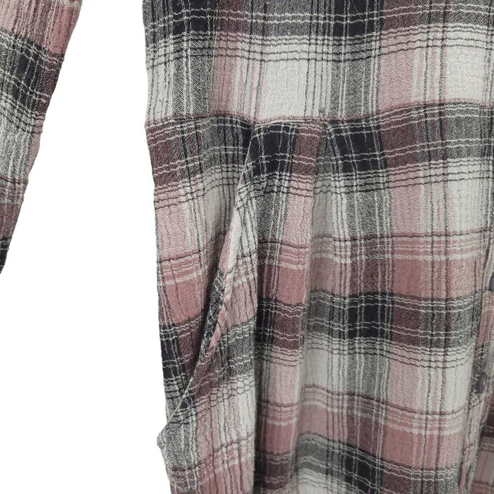 Other Garnet Hill Plaid Lightweight Gauze Shirt D… - image 11