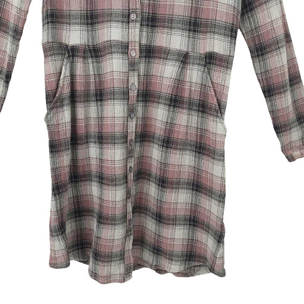 Other Garnet Hill Plaid Lightweight Gauze Shirt D… - image 9