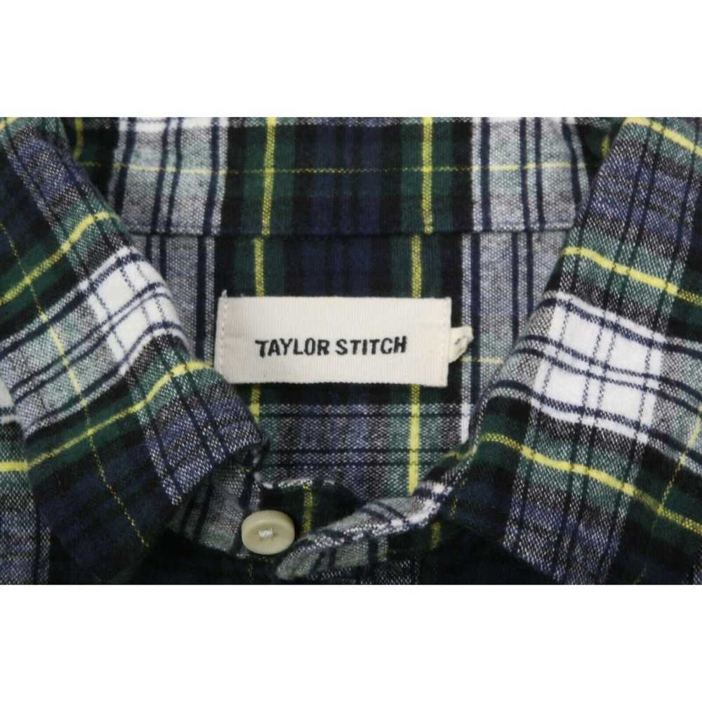 Taylor Stitch TAYLOR STITCH Blue Green Plaid Butt… - image 2