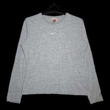 Nike VTG Nike Team Center Mini Swoosh Long Sleeve… - image 1