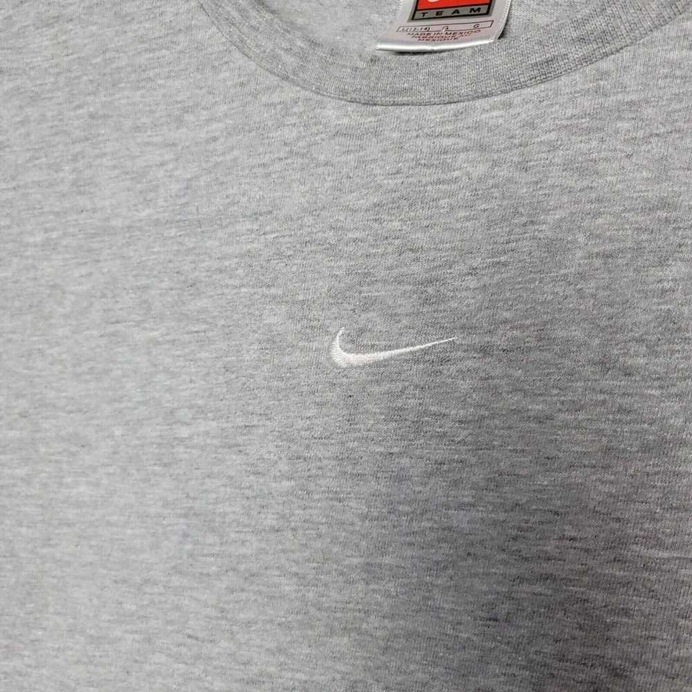 Nike VTG Nike Team Center Mini Swoosh Long Sleeve… - image 2