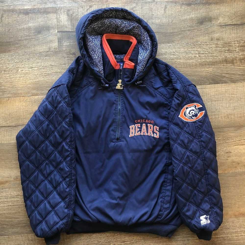 Starter × Vintage Chicago Bears Quarter Zip Coat - image 1