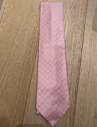 Louis Vuitton tie pink silk dot logo tip 9.5cm Used Japan Fedex