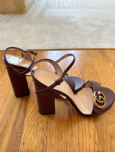 Gucci Women's Beige Brown GG Marmont High Heel Court Shoes UK 6.5 EU 39.5  US 9.5 
