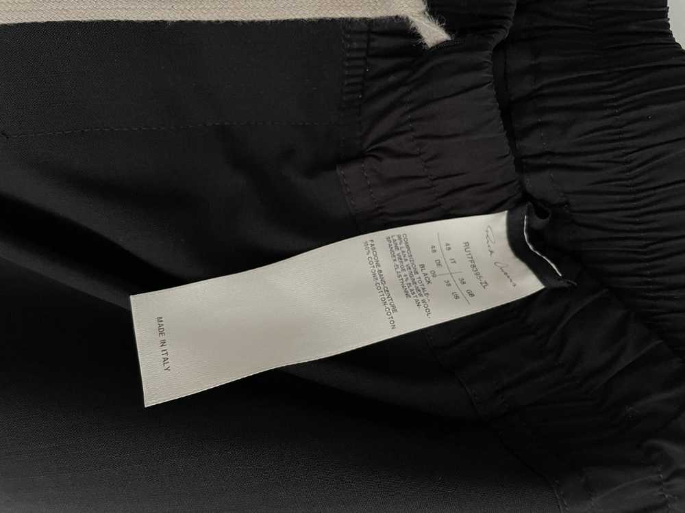 Rick Owens Black Wool Drawstring Cropped Astaires… - image 3